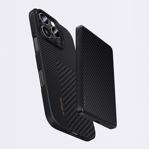 Benks Montage magnetinis Armor Air Kevlar dėklas su PC rėmeliu 600D+1500D (M064) Iphone 16 Plus telefonui juodas