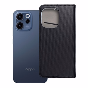 Atverčiamas Smart Case Book dėklas, skirtas Oppo Reno 15F, juodas