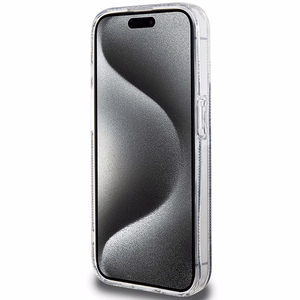 Guess IML GCube Magnetinis dėklas iPhone 15 Pro - juodas