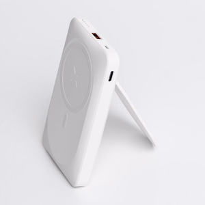 Išorinė baterija suderinama su MagSafe Forcell F-Energy MagStand F10K2 QC3.0 PD 5A 20W 10000 mAh balta