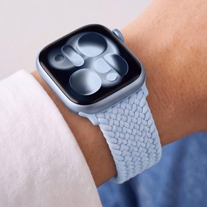 TECH-PROTECT NYLONMAG APPLE WATCH 4 / 5 / 6 / 7 / 8 / 9 / SE (38 / 40 / 41 MM) ŠVIESIAI MĖLYNAS