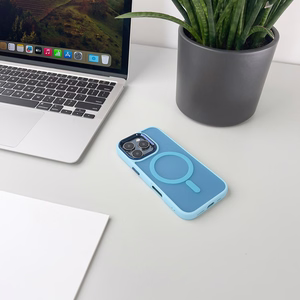 Magnetinė kolekcija Magnetinis dėklas iPhone 16 Plus - šviesiai mėlyna
