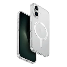 Uniq Clario dėklas telefonui iPhone 16 6.1" Magclick įkrovimas skaidrus