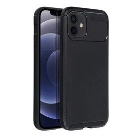 Dėklas telefonui CARBON PREMIUM IPHONE 12 / 12 Pro juodas