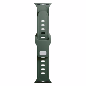 38/40/41/42 mm Dark Green (small) - 3mk Silicone Watch Strap for Apple