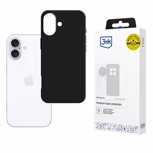 3mk Matt Case Pro dėklas telefonui Apple iPhone 16 Plus - matinė juoda