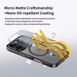 Rock Guard Touch Matte Series Magnetinis dėklas telefonui Iphone 16 Pro Max mėlynas