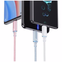 Laidas USAMS Cloud Series US-SJ658 6A USB-A į USB-C 1,2m rožinis