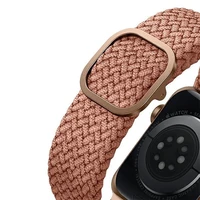 UNIQ dirželis Aspen Apple Watch 44/42/45 mm Series 1/2/3/4/5/6/7/8/9/SE/SE2 pintas rožinis/grapefruit rožinis