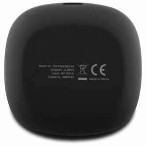 Беспроводные наушники DKNY TWS BT 3D Rubber матовое покрытие чёрный