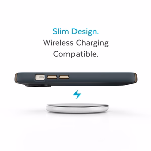 Speck Presidio2 Pro case for iPhone 15 Plus / 14 Plus, with Microban antimicrobial protection, Charcoal / Cool Bronze / Slate