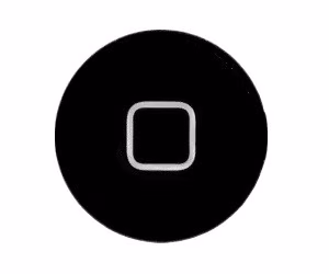 Mygtukas HOME skirtas iPad 2 juodas HQ