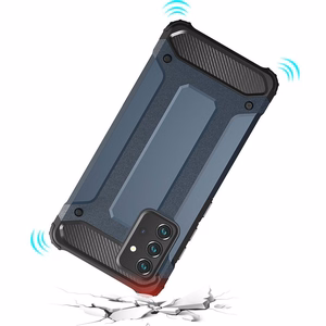 Hybrid Armor dėklas tvirtas apsauginis dangtis Samsung Galaxy A72 4G mėlynas