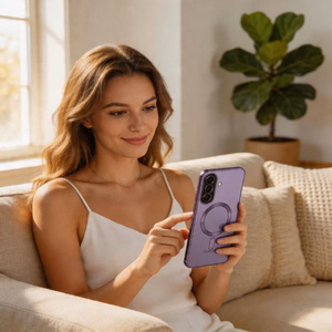 Tech-Protect MagFlex MagSafe dėklas skirtas Samsung Galaxy A37 5G - skaidrus purpurinis