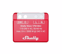 Shelly Wave 1PM Mini LR išmanusis Z-Wave relė
