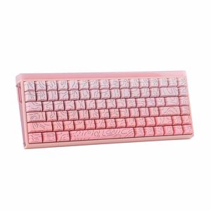 „Gasket“ klaviatūra HERO84 HE PINK+Gradient+Contour Dragon King switch RGB AULA