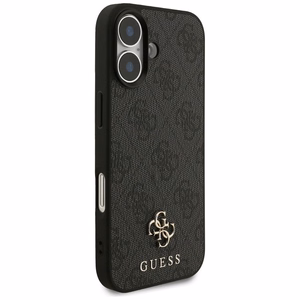 GUESS dėklas telefonui IPHONE 17, suderinamas su MagSafe GUHMP17SP4SM4MK (PU 4G Small 4G ir Classic), juodas