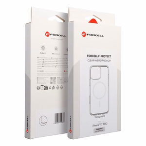 Dėklas for Samsung S26 ULTRA Forcell F-Protect Clear Hybrid Premium suderinamas su MagSafe skaidrus