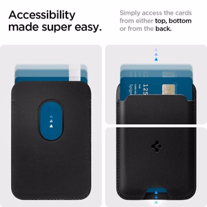 Spigen Valentinus Magnetinė piniginė su MagSafe - juoda