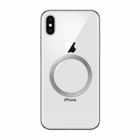 Universalus apvalus plokštelė / magnetinis žiedas suderinamas su MagSafe sidabrinis