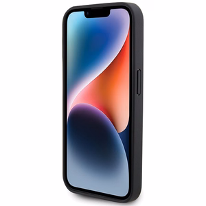 Ferrari anglies pluošto metalo logotipas MagSafe dėklas iPhone 15 Pro – juodas