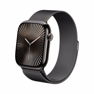 Crong Milano Steel nerūdijančiojo plieno dirželis, skirtas Apple Watch 38 / 40 / 41 / 42 mm, grafito spalvos