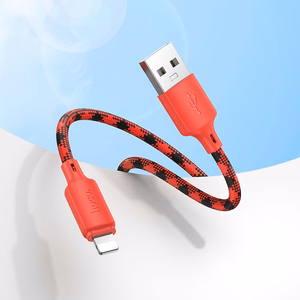 Кабель USB A - Lightning Hoco 2,4A 1 м X116 градиент красный