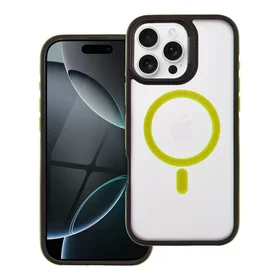 Dėklas NEO telefonui IPHONE 16 Pro Max, suderinamas su MagSafe, geltonas