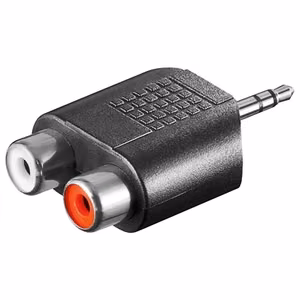 Goobay 11604 – 3.5 mm AUX kištuko–2× stereo RCA lizdų adapteris