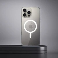 Skaidrus dėklas 2 mm IPHONE 16 Pro suderinamas su Magnetine (kameros apsauga) permatomas