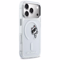 Karl Lagerfeld IML Peekaboo MagSafe Dėklas for iPhone 17 Pro - Clear