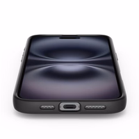 Spigen Liquid Air dėklas iPhone 16 Plus telefonui – juodas