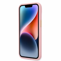 Guess Croco Collection dėklas telefonui iPhone 14 Plus - rožinė