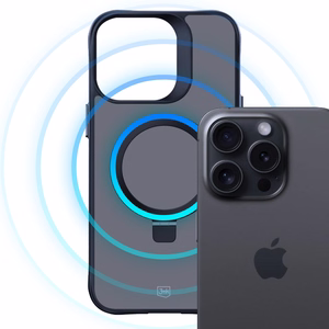 3mk Smoke Чехол Mag&Stand для Apple iPhone 16 Pro Max - чёрный