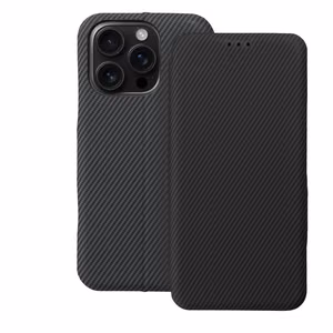 FOLIO šoninis magnetinis knygos tipo dėklas telefonui IPHONE 16 PRO pilkas