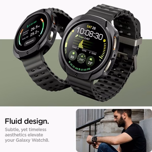 Spigen Liquid Air Dėklas laikrodžiui Samsung Galaxy Watch 8 40 mm - Matinis juodas