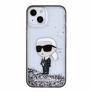 Karl Lagerfeld KLHCP15SLKKNSK dėklas telefonui iPhone 15 6.1" - skaidrus