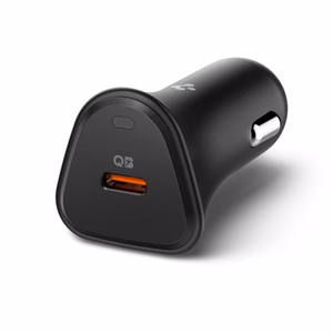 Spigen Essential EV301 30W automobilinis įkroviklis juodas