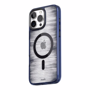 Moshi iGlaze MagSafe dėklas, skirtas iPhone 16 Pro Max, „Dusk Indigo“ spalvos