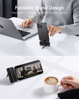 VEGER išorinė baterija 5000 mAh su įmontuotu jungtimi Lightning PlugOn PD QC3.0 3A 20W W0558P juoda