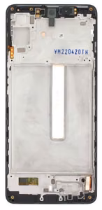 Ekranas Samsung M536 M53 5G su lietimui jautriu stikliuku ir rėmeliu Black originalus (service pack)