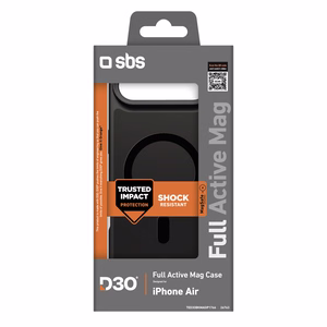 SBS Full Active Magnetinis dėklas su D3O technologija iPhone 17 Air - juodas