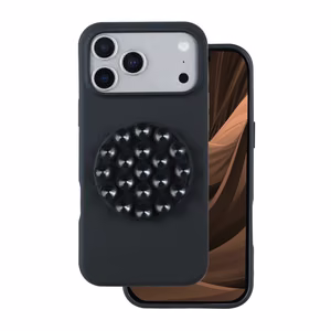 Silikoninis Stick dėklas for iPhone 17 Pro 6,3" juodas