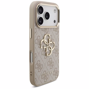 GUESS GUE005597 (4G PU Big Logo) dėklas, skirtas iPhone 18 Pro Max / 17 Pro Max, spalva – rožinė