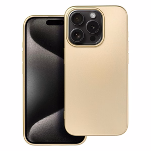 METALLIC dėklas telefonui IPHONE 15 Pro Pro auksinis