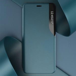 Eco Leather View Case elegantiškas knygos tipo dėklas su stovu iPhone 13 mini raudonas