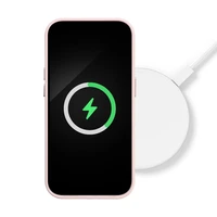 LEATHER MAG COVER dėklas telefonui SAMSUNG S25 smėlio rožinis