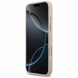 Guess 4G Logo Plate Magnetinis dėklas iPhone 17 Pro Max - rožinis