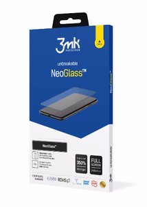 3mk NeoGlass juodas composite stiklas for Samsung Galaxy S24+