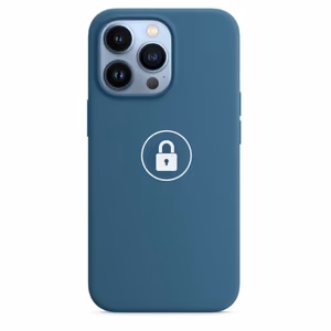 Phone Case "Silicone Case v2" for iPhone 13 Pro Max / Blue Jay / in package